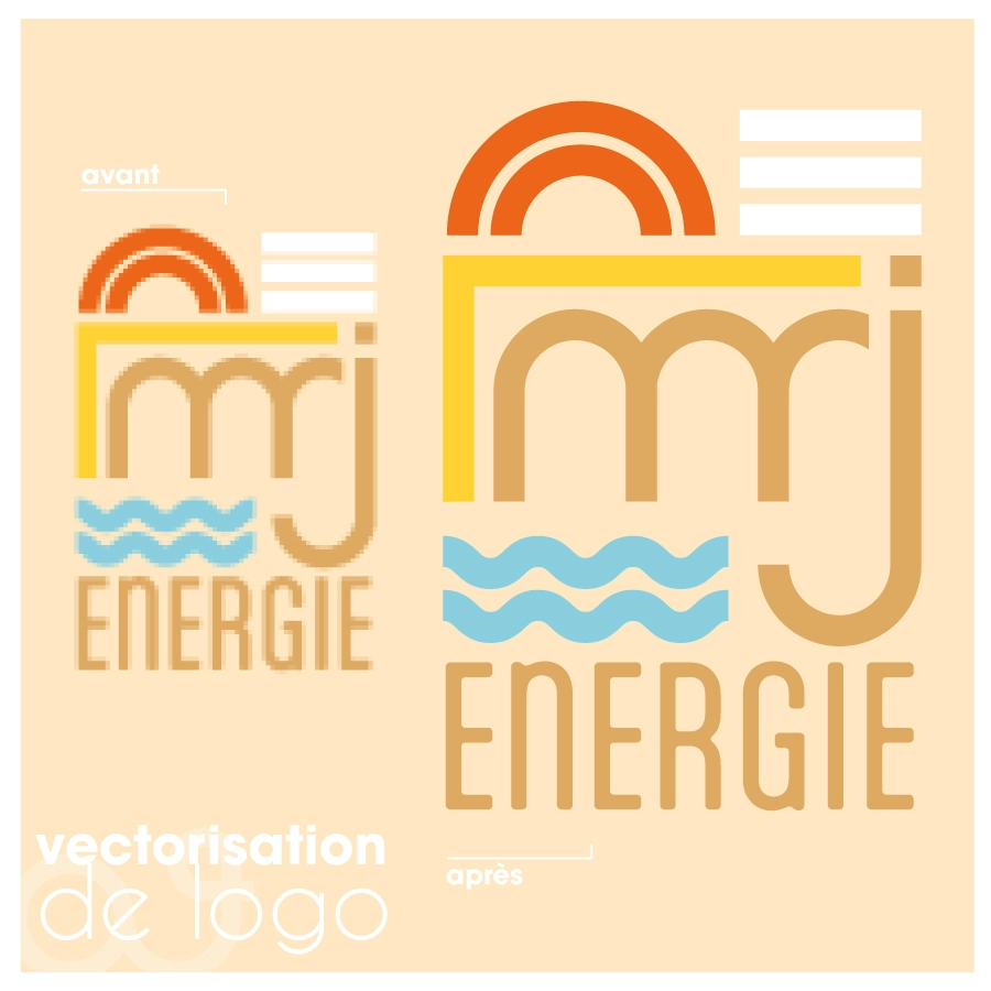 Exemple de vectorisation d'un logo