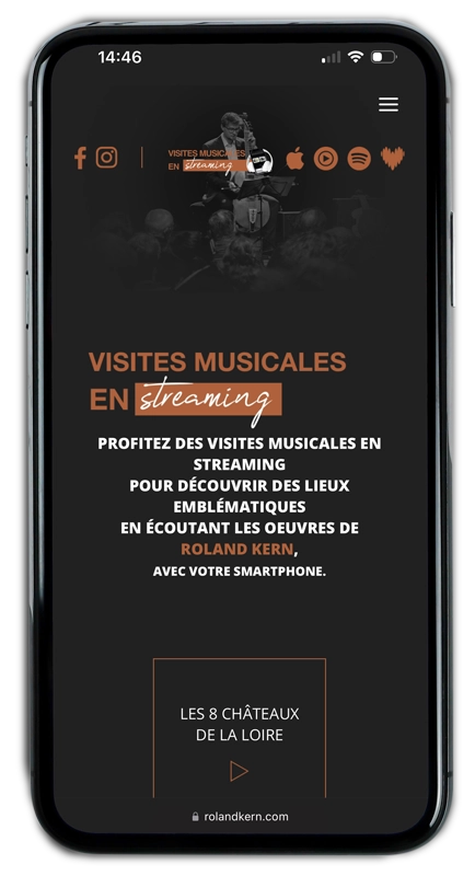 Exemple de création de site sur smartphone